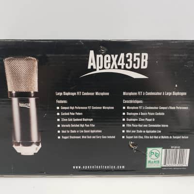 Apex 435B Wide Diaphragm Condenser Microphone - Black image 15