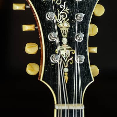 1919 Gibson F-4 refin dark mahogany sunburst image 4