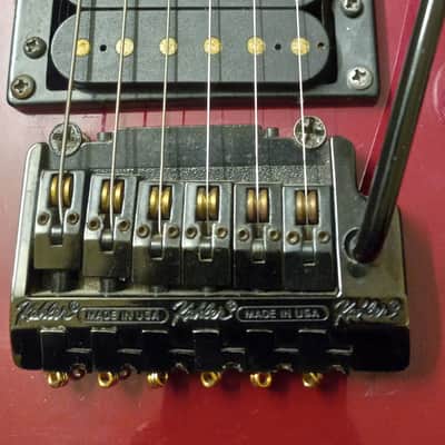 Westone Strat 80's Kahler bridge Burn Red image 4