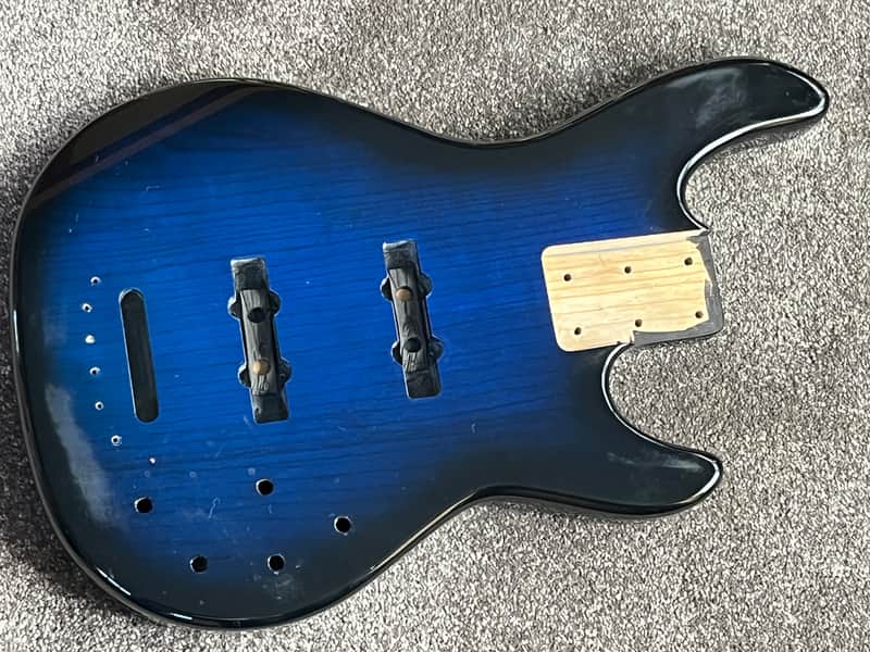 G&L Tribute MJ-4 bass body ash blueburst image 1