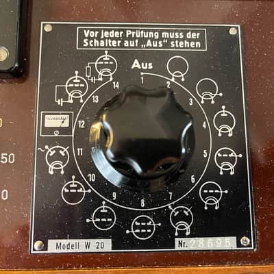 Funke W20 Röhrenprüfgerät tube tester  1955-1969 image 6