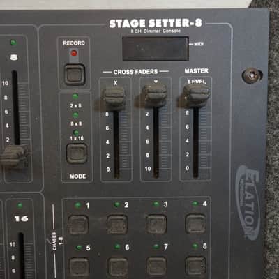 Elation Stage Setter 8 Lighting Controller - 8 Channel Lighting / Dimmer Mixing Console With Power Supply image 2