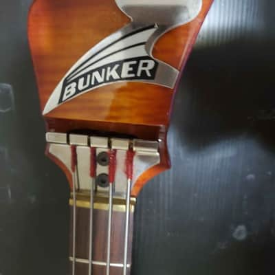 RARE! 70s BUNKER Galaxy Stealth left handed bass w/case image 7