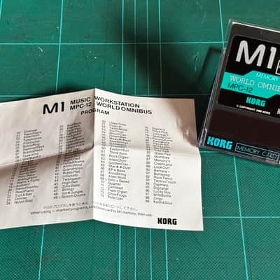 KORG M1 PROGRAM CARD WORLD OMNIBUS MPC-12
