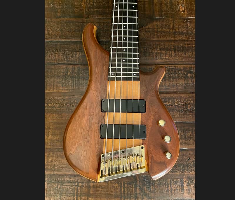 Tune Zi-III 6 String Bass Les Claypool Vintage Made in Japan 1991 Natural Walnut image 1