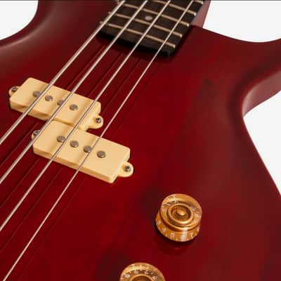 Washburn SB4R Wing Series Scavenger Electric Bass w/Gigbag, Trans Red image 9