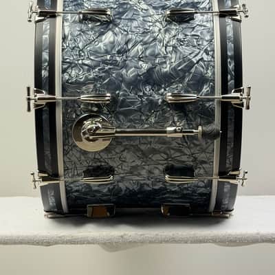 Slingerland 22/13/16" Radio King Drum Set - Black Diamond Pearl image 9