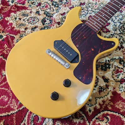 1989 Orville by Gibson Les Paul Junior JR 58 TV Double Cut (LPJ-D) – TV Yellow – Japan MIJ image 2