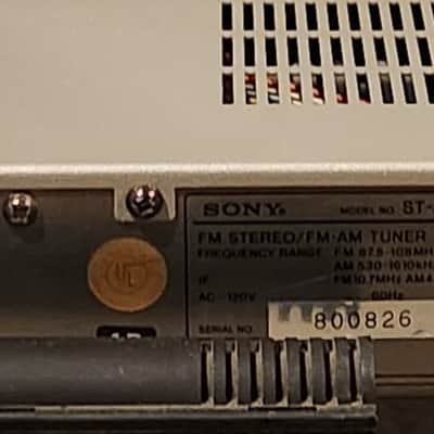 Sony Sony ST-JX2L FM Stereo AM/FM Tuner 1982 - Silver image 7