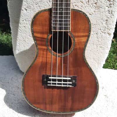 Lanikai NK-C Ukulele, Custom Series Solid Koa, Abalone Inlays, Case image 12
