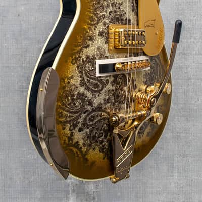 Gretsch G6134TG Limited Edition Paisley Penguin - Gold Paisley image 6