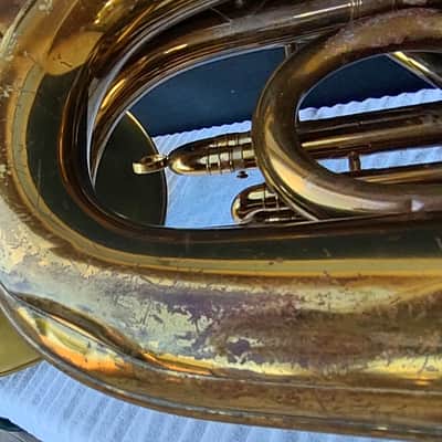 Reynolds Contempora 3v BBb Recording Tuba ~1959 - Lacquer & raw brass image 19
