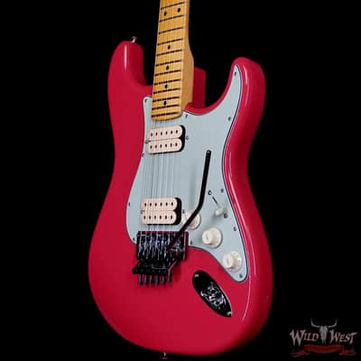 2026 Fender Custom Shop Wild West Lightning Stratocaster Floyd Rose HH Maple Neck Matching Color Large Headstock 22 Frets NOS Fiesta Red 8.10 lbs image 2