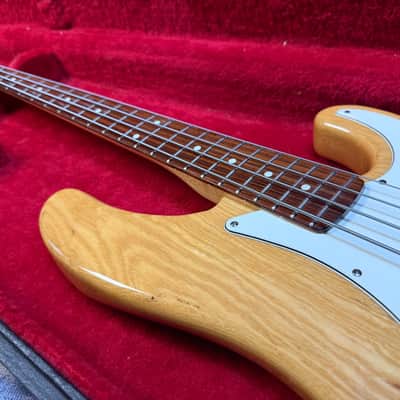 1989 Fender USA Longhorn Precision Bass Plus in Natural image 12