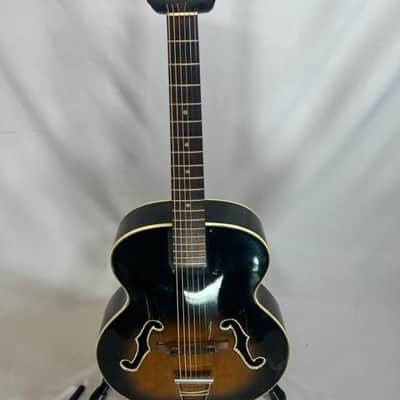 Vintage Harmony Broadway Archtop Guitar, Tobacco Burst, 1950s (Used) image 1