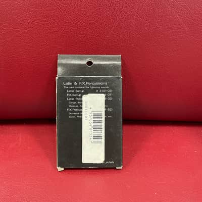 ORIGINAL BOX Roland SN-U110-02 Latin & F.X. Percussion Sound Library Card image 2