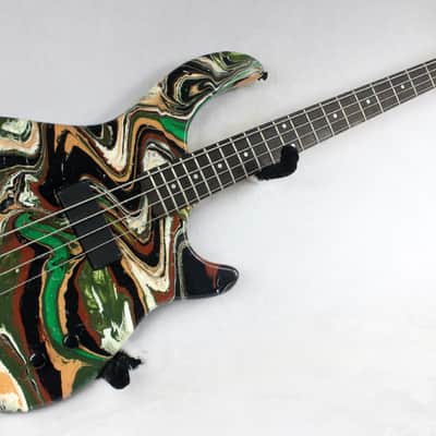 Custom Swirl Painted Dean Edge 09 Bass Guitar image 5