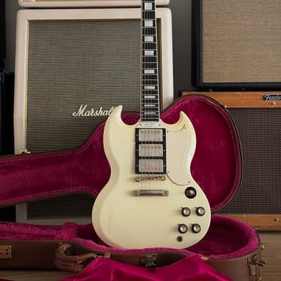 Gibson SG Custom in Olympic White Natural Aged = Real Vintage Flair, 3 Pickups! 1992 - Olympic White image 18