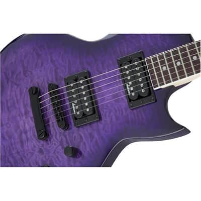 Jackson JS Series Monarkh SC JS22 Quilt Maple Guitar, Amaranth Fingerboard, Transparent Purple Burst image 5