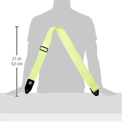 Ernie Ball Premium Guitar Strap, Neon Green (P05320) image 4