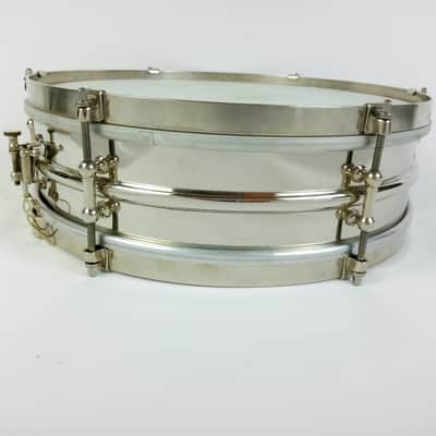 *Ludwig 4x14"Universal"Heavy 2-Piece Brass Snare Drum+p338 Vintage 20s NOB Dance image 8