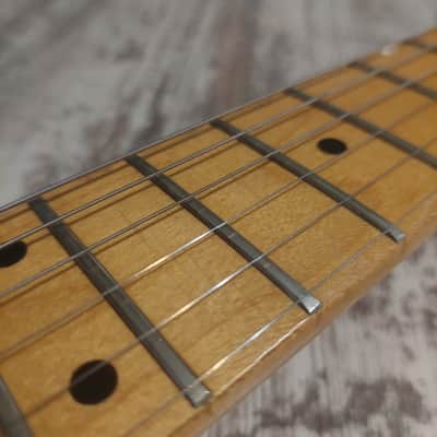 Epiphone T-310 Telecaster Fiesta Red MIK Korea Samick Explorer Headstock Upgraded Locking Tuners image 5