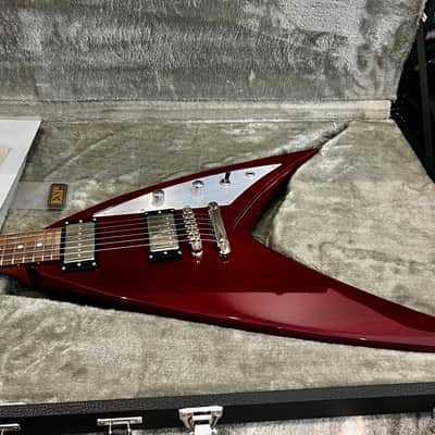 ESP  Super V  George Lynch Custom Shop BRAHMA 2006 - STBC See Thru Black Cherry Rare ! image 12