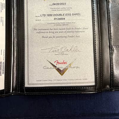 2023 Fender Custom Shop Limited Edition 1950 Double Esquire image 18