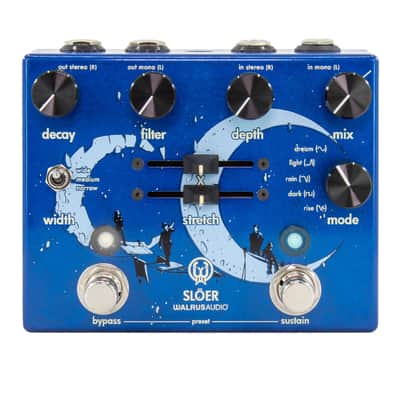Walrus Audio Slöer Stereo Multi-Texture Reverb 2023 - Present - Lollipop Blue image 1