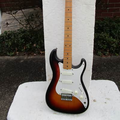 Fender  Squier Bullet Guitar, 1983-1984, Japan,  Sunburst, 3 Pickup, Gig Bag image 1
