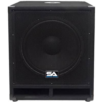 Pair of 15" Pro Audio Subwoofer Cabinet PA DJ PRO Audio Speaker Sub woofer 300W image 3