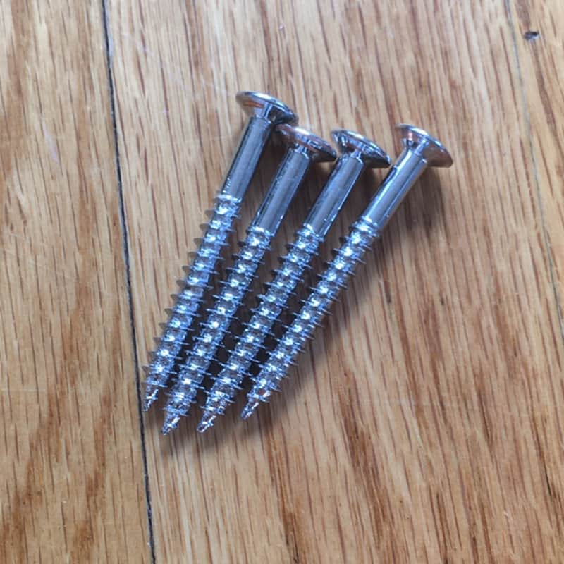 ? Luthier Parts Electric guitar neck screws Chrome