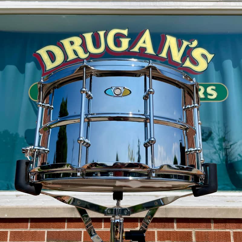 Ludwig Supralite 8x14 Steel Snare Drum LU0814SL image 1