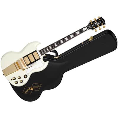 1963 Les Paul SG Custom Maestro Vibrola Classic White Inspired by Gibson Custom Epiphone image 8