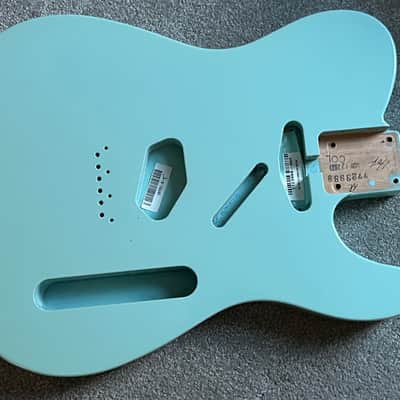 2021 Fender American 60s Telecaster guitar body Daphne Blue image 1