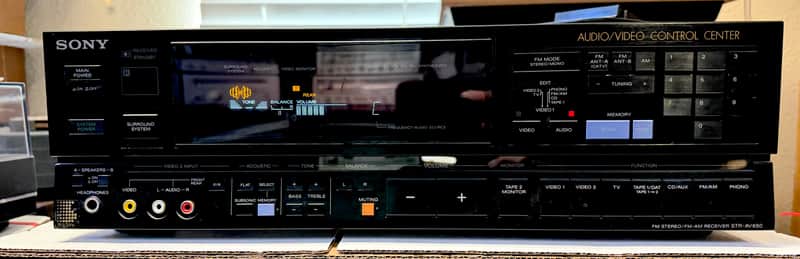 Vintage Sony STR-AV650 AM/FM Stereo Receiver; Tested SEE VIDEO