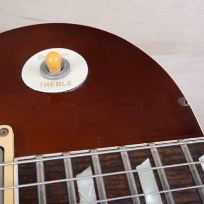 Tokai Love Rock Model LS-50 MIJ 1980 Brown Sunburst Maxon PAFs '59 Neck Profile Vintage Japan w/ Bag image 8