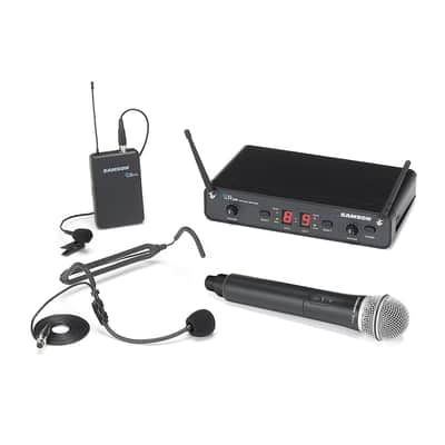 Samson Concert 288 All-In-One Dual-Channel UHF Wireless Handheld/Lavalier Mic System - I Band (518-566 MHz)