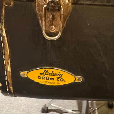 Ludwig Original Vintage Suite Case Snare Drum Case, Yellow/Gold Badge, Keystone Era 1960s! image 2