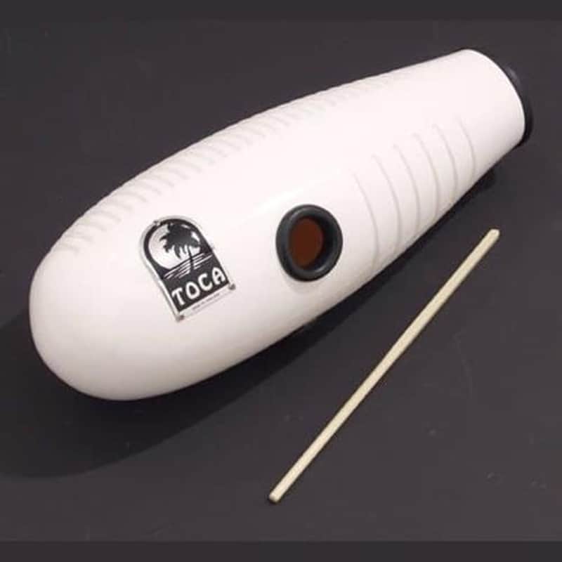 Toca Fiberglass Guiro, White image 1