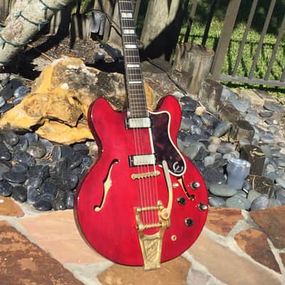 Epiphone E212TV Sheraton “Special Order” 1967 See Thru Cherry image 2