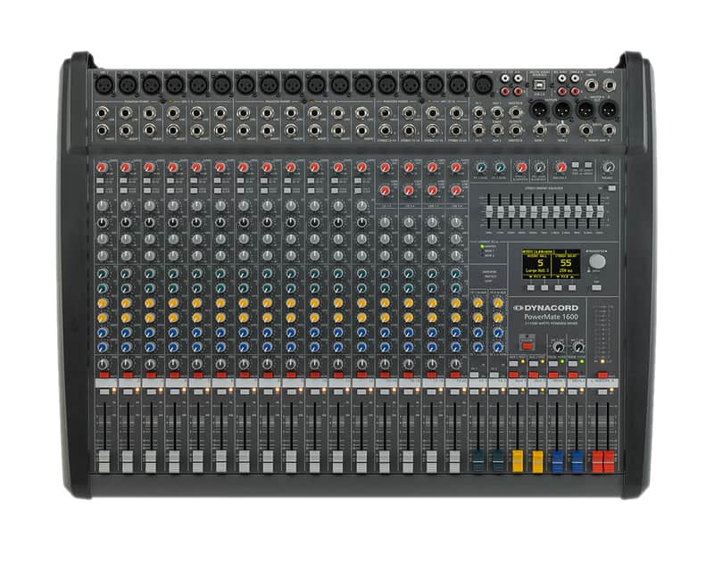 Dynacord PowerMate 1600-3 16-Channel Powered Mixer USB Audio Interface w/ MIDI image 1