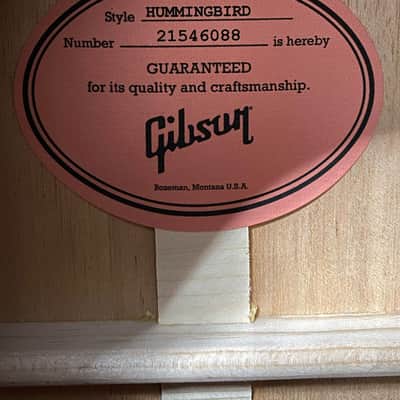 NEW ! Gibson Hummingbird Original - Antique Natural - Stunning Figured Spruce Top - WOW - 4.3 lbs - Acoustic Electric - Authorized Dealer - G07425 image 9