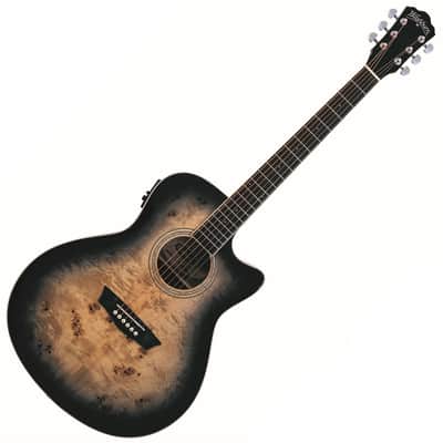 Washburn DFBACEB Deep Forest Burl ACE Grand Auditorium 6-String RH Acoustic Electric Guitar image 3