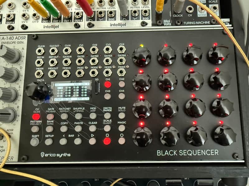 Erica Synths Black Sequencer Eurorack Module 2014 - 2020 - Black image 1
