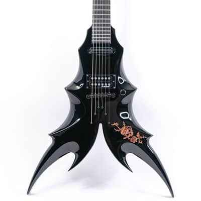 2011 B.C. Rich Draco Black w/ D-Xtender, String-Thru Bridge, Locking Tuners