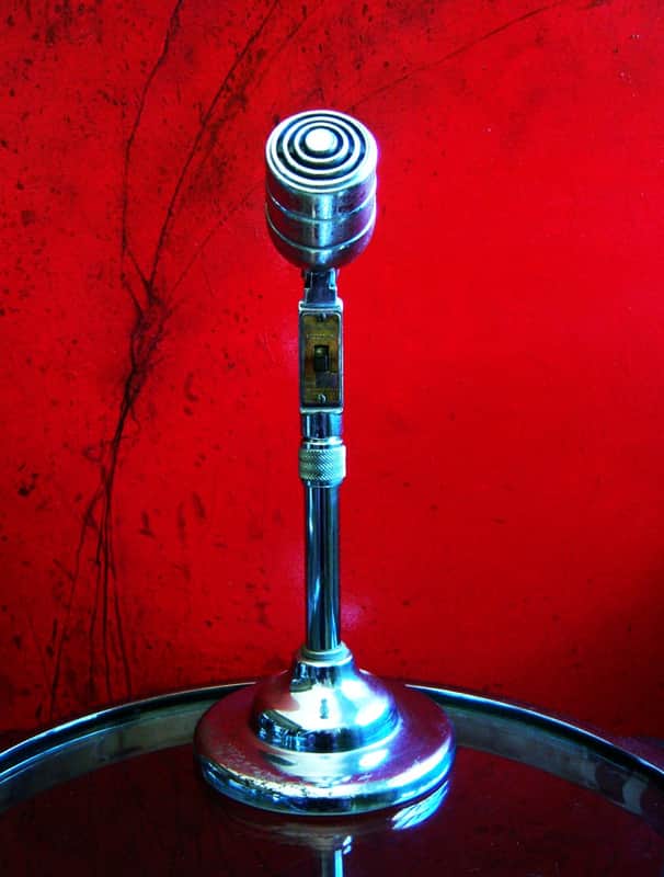 Vintage 1940's RARE Electro-Voice 630 Omnidirectional Dynamic Microphone Hi Z w period stand image 1