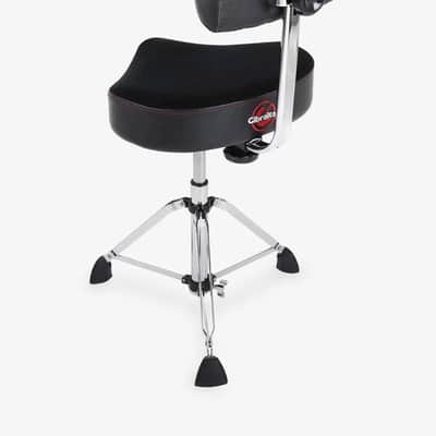 Gibraltar 9808HMB 9000 Series 16-Inch Hydraulic Cordura Saddle Drum Throne with Backrest image 3