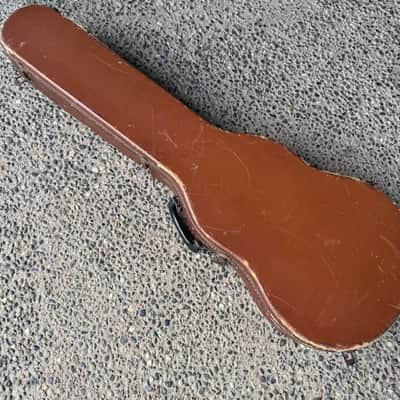 1950s Gibson Les Paul Burst Gold Top Lifton Case - Brown Pink Lining image 9