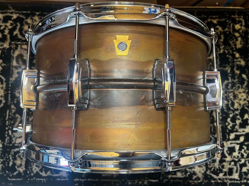 Ludwig LC608R Copper Phonic 8x14" 10-Lug Snare Drum - Raw Copper image 1
